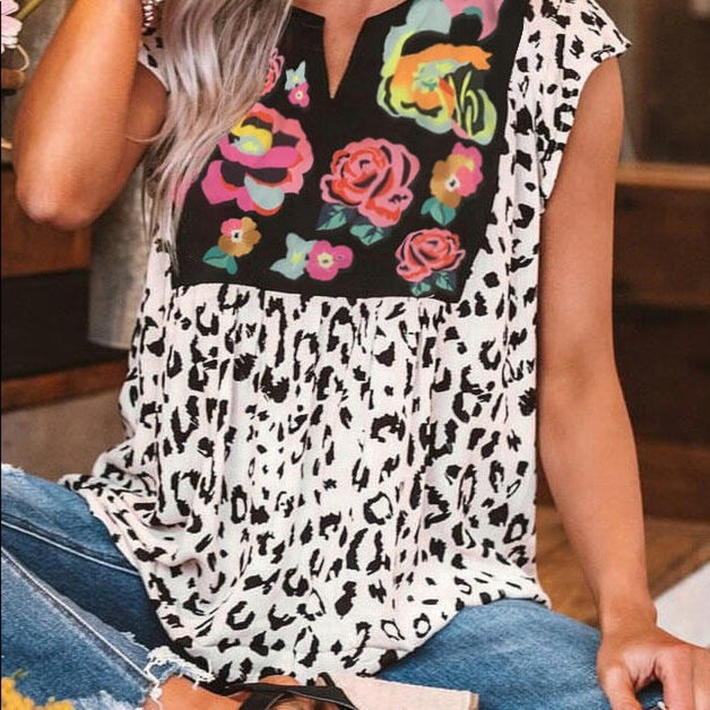 Southwest Floral Top